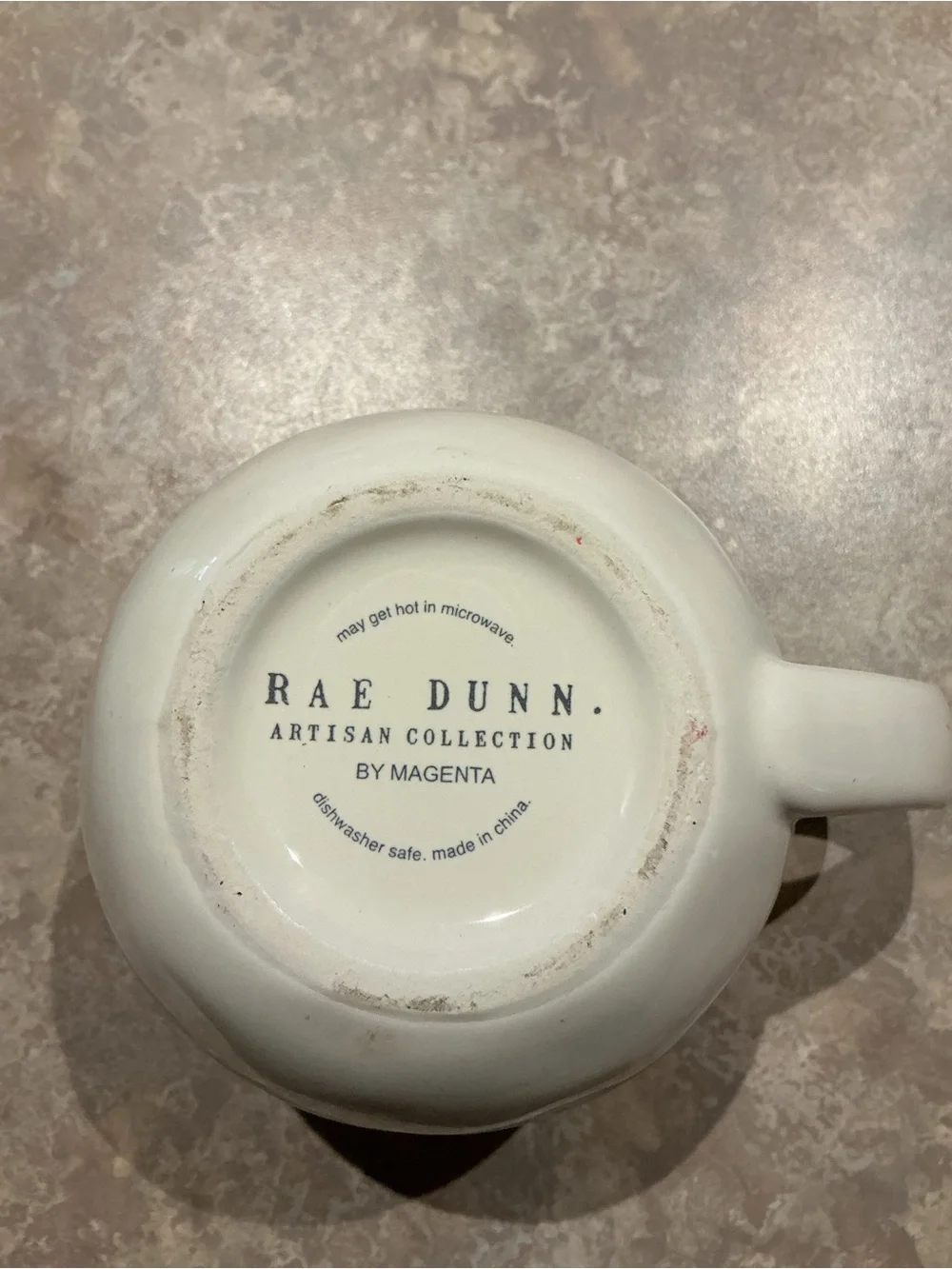 Rae Dunn 'CREAM' Ceramic Creamer - Off-White with Black Lettering